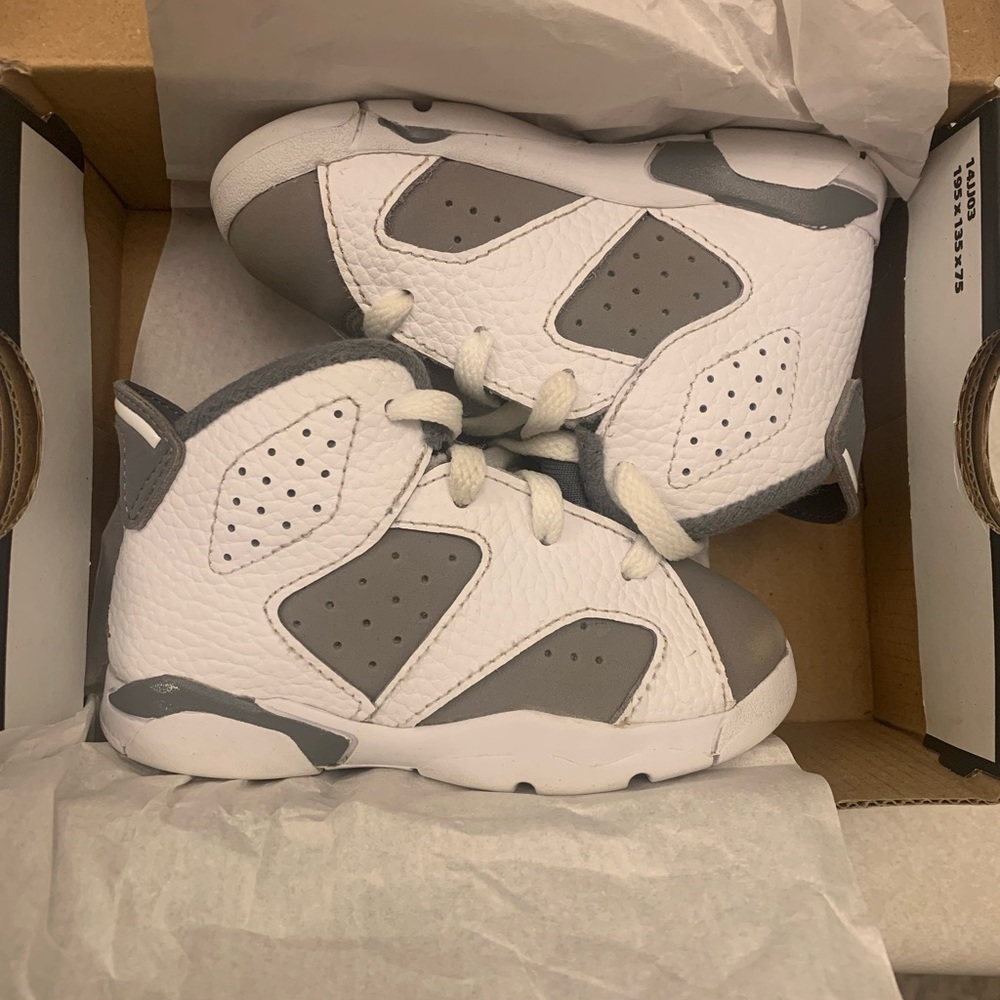 6c Jordan 6 Retro - Cool Grey Toddler Shoe